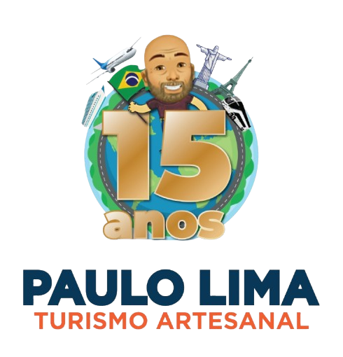 Selo comemorativo de 15 anos da Paulo Lima Turismo